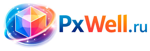 Логотип студии дизайна PxWell